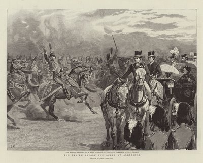 The Review before the Queen at Aldershot by John Charlton
